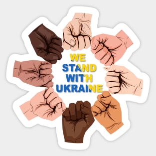 We Stand WIth Ukraine Sticker